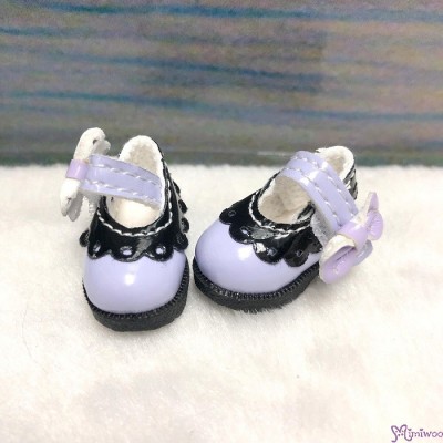 SHP112LPB 16cm Lati Yellow Mary Jane Strap Shoes Purple & Black SHP112LPB 16cm Lati Yellow Mary Jane Strap Shoes Purple & Black
